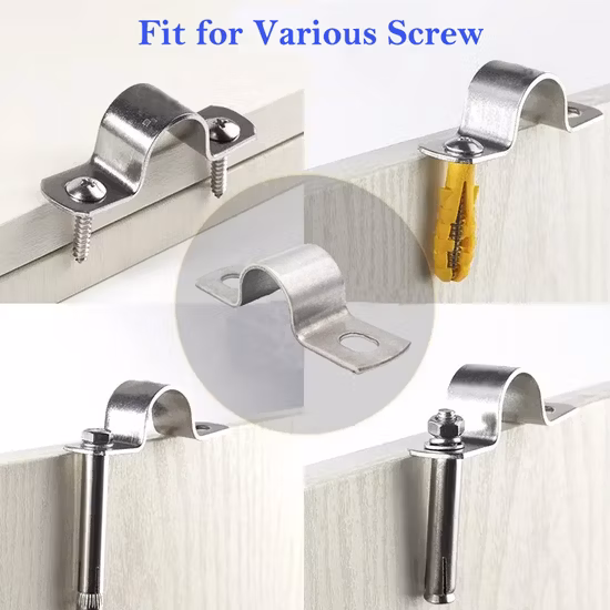 Manufacturer′s Direct Selling 304 Stainless Steel Bracket Fixing Clip off Wall Saddle Clamp